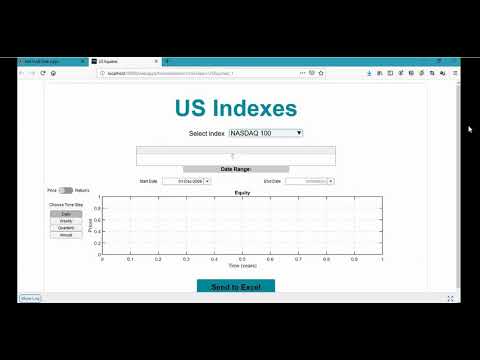 Accessing Equity Data using a MATLAB Web App