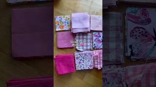 Scrap Fabric Quilt | Cutting the Pink Fabrics #sew #quilting #patchwork