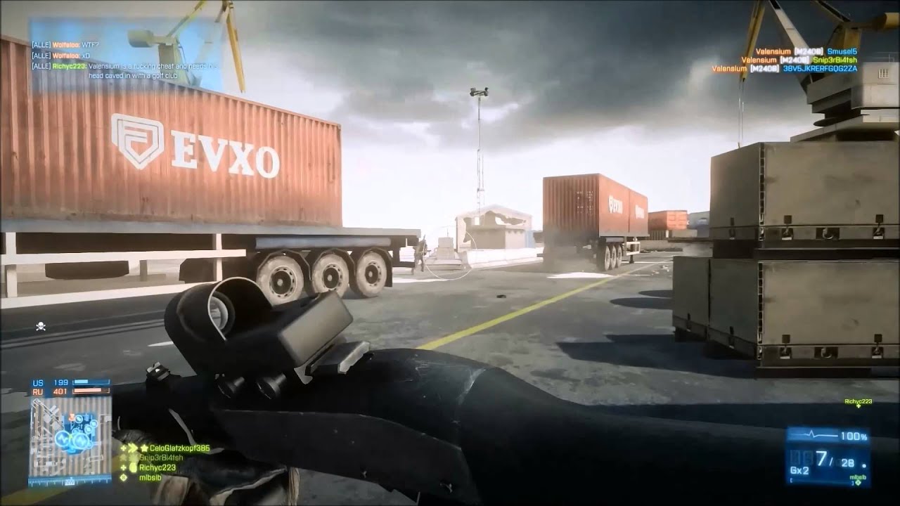 Epic Quickscope Match with 870MCS-Schotgun in Battlefield 3 (Slug) [GERMAN, HD]