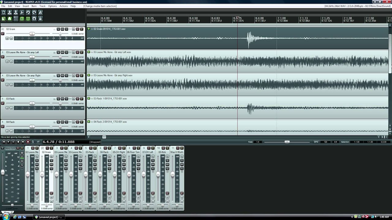 Easier REAPER Editing Waveform Peak Display Increase YouTube