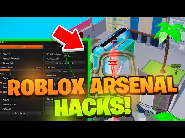 USING CHEATS TO BE OP IN ARSENAL.. 