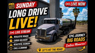 Sunday Truck Drive Live Now | Long Highway Exploration