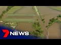 Aerial view of Hawkesbury River flooding at Windsor & Mulgrave - February 2020 | 7NEWS