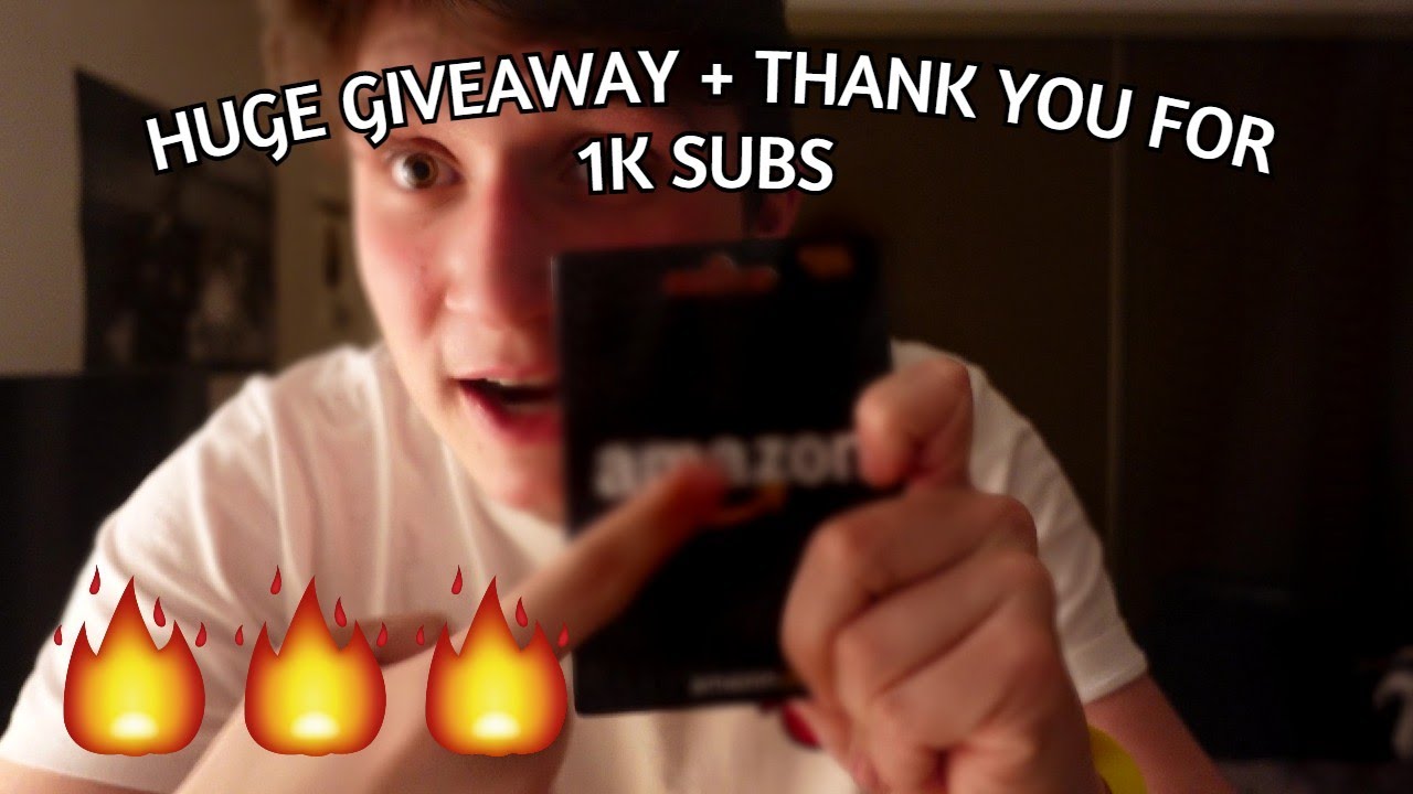 THANK YOU FOR 1K SUBS! + GIVEAWAY - YouTube