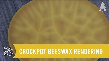 #WildernestHive: Beeswax Rendering in a Crockpot [Updated Video In Description]