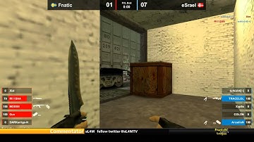 CS 1.6 FCL - fnatic vs. eSrael @ train