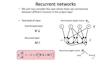 18: Recurrent Networks - Intro to Neural Computation