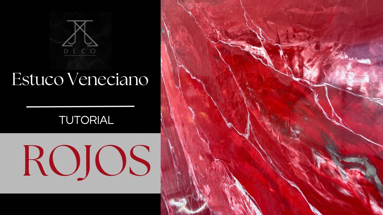 ✨Cómo Aplicar ESTUCO VENECIANO✨ Tonos ROJOS♦️ (Tutorial)