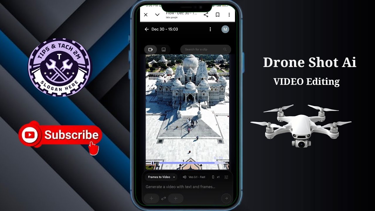 Drone shot ai video editing | drone wali video Kaise banaen | photo ko ...