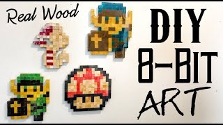 How to Make 8-bit sprites out of wood. make your own retro video game characters out of wood. Other 8 bit wood art vids Make ...