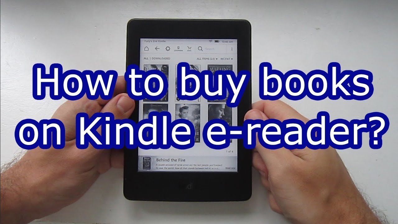 how do you get books in kindle