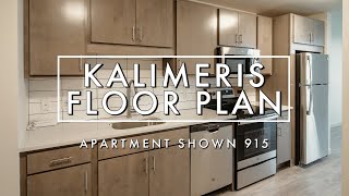 Arden | Kalimeris Floor Plan | Studio 1 Bathroom | Apartment Shown 915