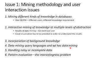 Lecture 4- Data Mining Issues