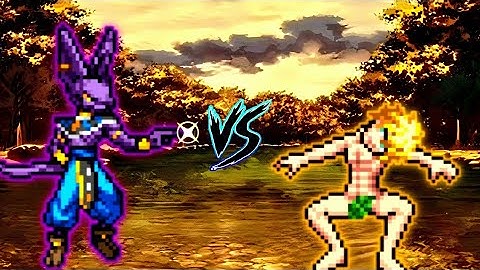 Lord Beerus MUI V4 OP VS Adam Full Power V2 OP in Jump Force Mugen