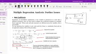 Multiple linear regression, data scaling, quadratic equation, beta coefficients