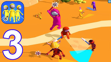 Stickman Smashers - Clash 3D Impostor io - Gameplay Walkthrough Part 3 All Levels (iOS, Android)