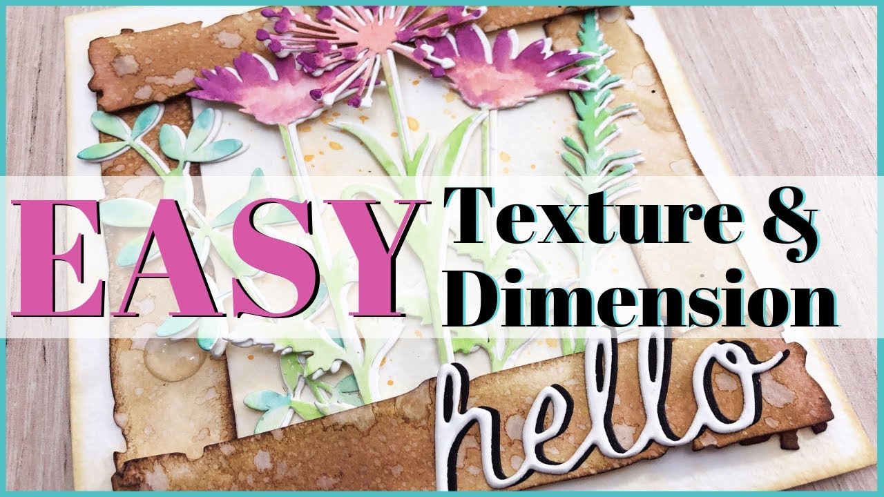 Different Ways to Create Texture And Dimension | Tim Holtz flowers And Planks