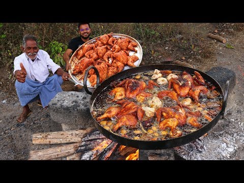 Whole Fried Chicken | Full Fried Chicken Prepared By Grandpa