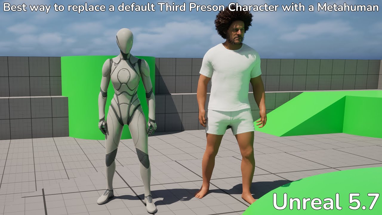 Replace the Third Person Mannequin with a metahuman in unreal 5.7 Tutorial (including feet placement