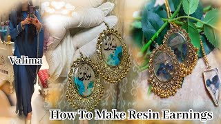 How make Resin Earnings With Complete Material Detail | Cousin ka valima |DIY Resin Jewelry By Zoha