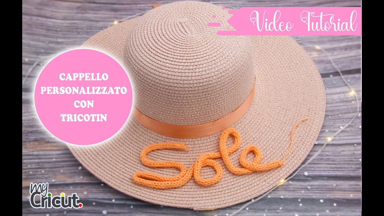 Cappello personalizzato con Tricotin. Tutorial