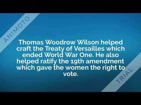 Nobel Peace Prize Winner: Thomas Woodrow Wilson