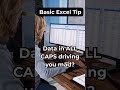 Excel data in all caps, make it proper - fixed!