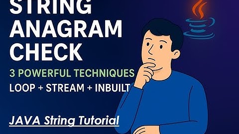 Check If Two Strings Are Anagrams in JAVA | String Anagram check code.