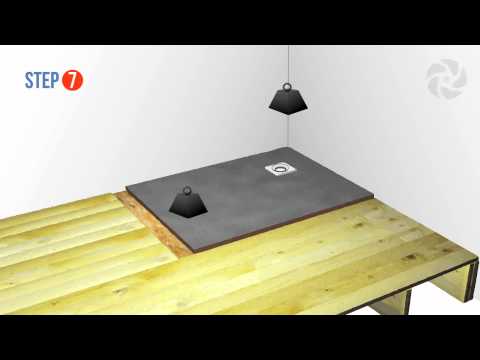 Installing a Level Wetroom Base on a Wooden Floor - Wetrooms Online
