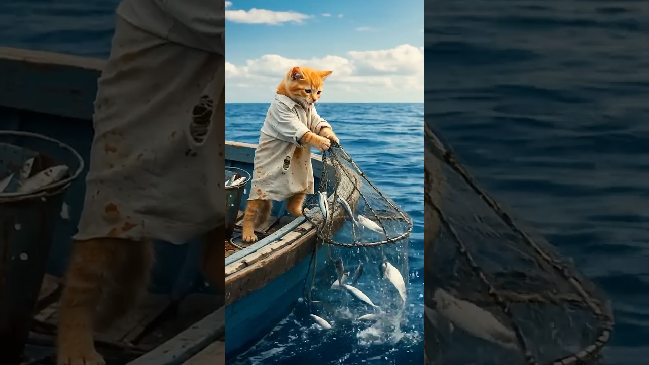 The poor cat was ridiculed, he works and starves his kittens. 