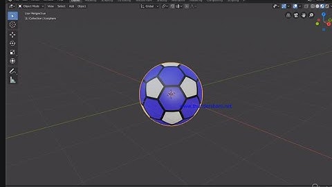 Blender 3D - How to create a soccer Ball in blender / beginner tutorial