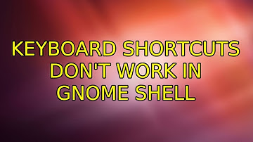Ubuntu: Keyboard shortcuts don