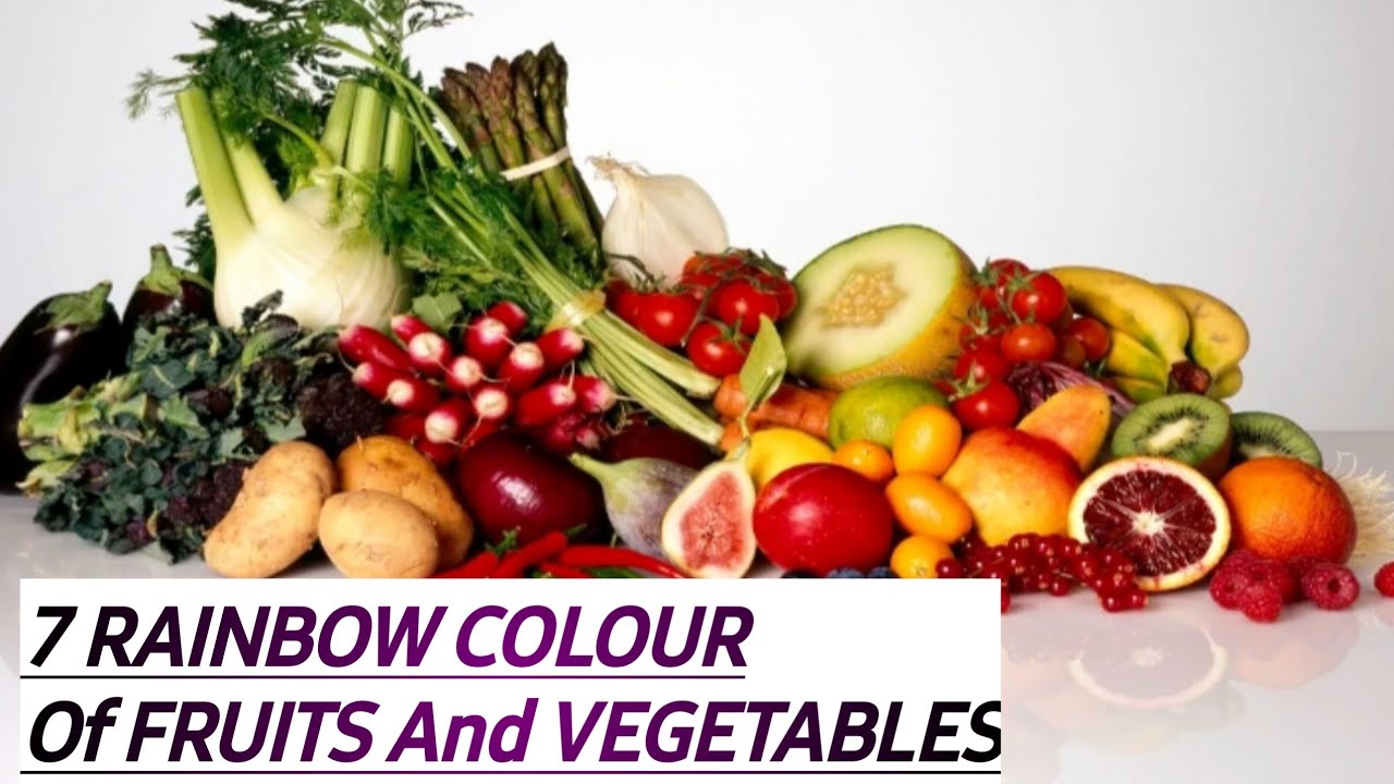 7 colours of fruits and vegetables benefits YouTube