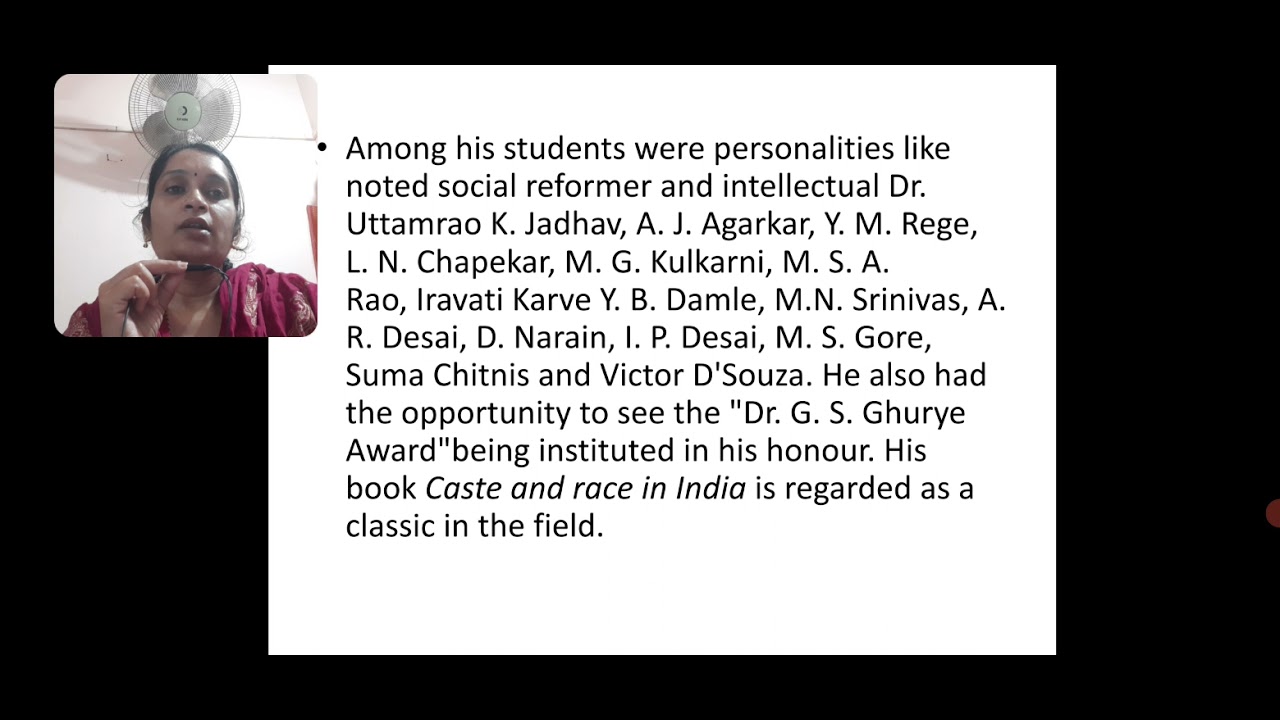 G.S.Ghurey-Early life and Contributions