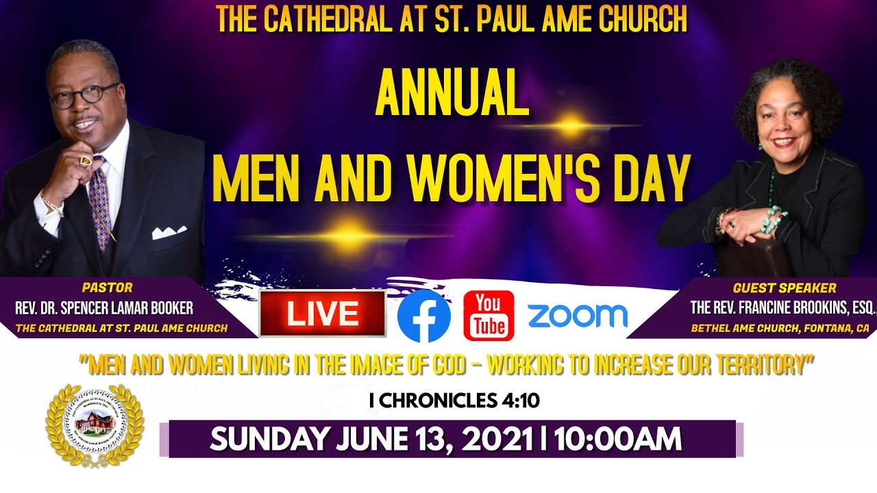 Annual Men and Women's Day: June 13, 2021 - YouTube