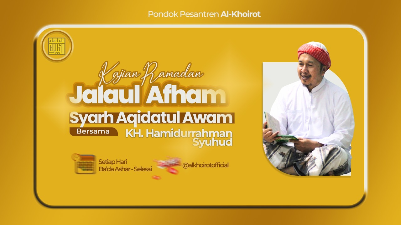 🔴 LIVE | Kajian Kitab Jalaul Afham Syarah Aqidatul Awam   (01/03/2026)