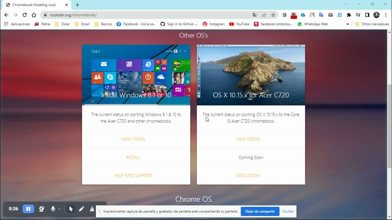 Acer chromebook c740 driver de touchpad coolstar s website youtube