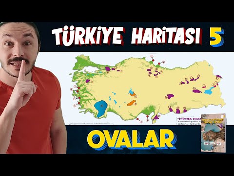 TÜRKİYE'NİN OVALARI- Türkiye Harita Bilgisi Çalışması  (KPSS-AYT-TYT)