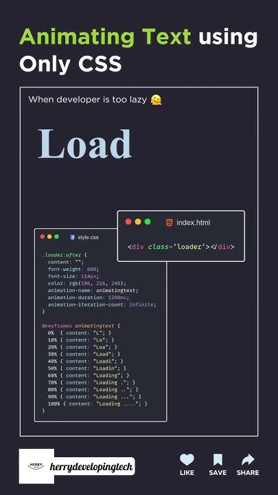 Master CSS3 Text Animations in 60 Seconds! 💻🚀 | Easy Tutorial for ...