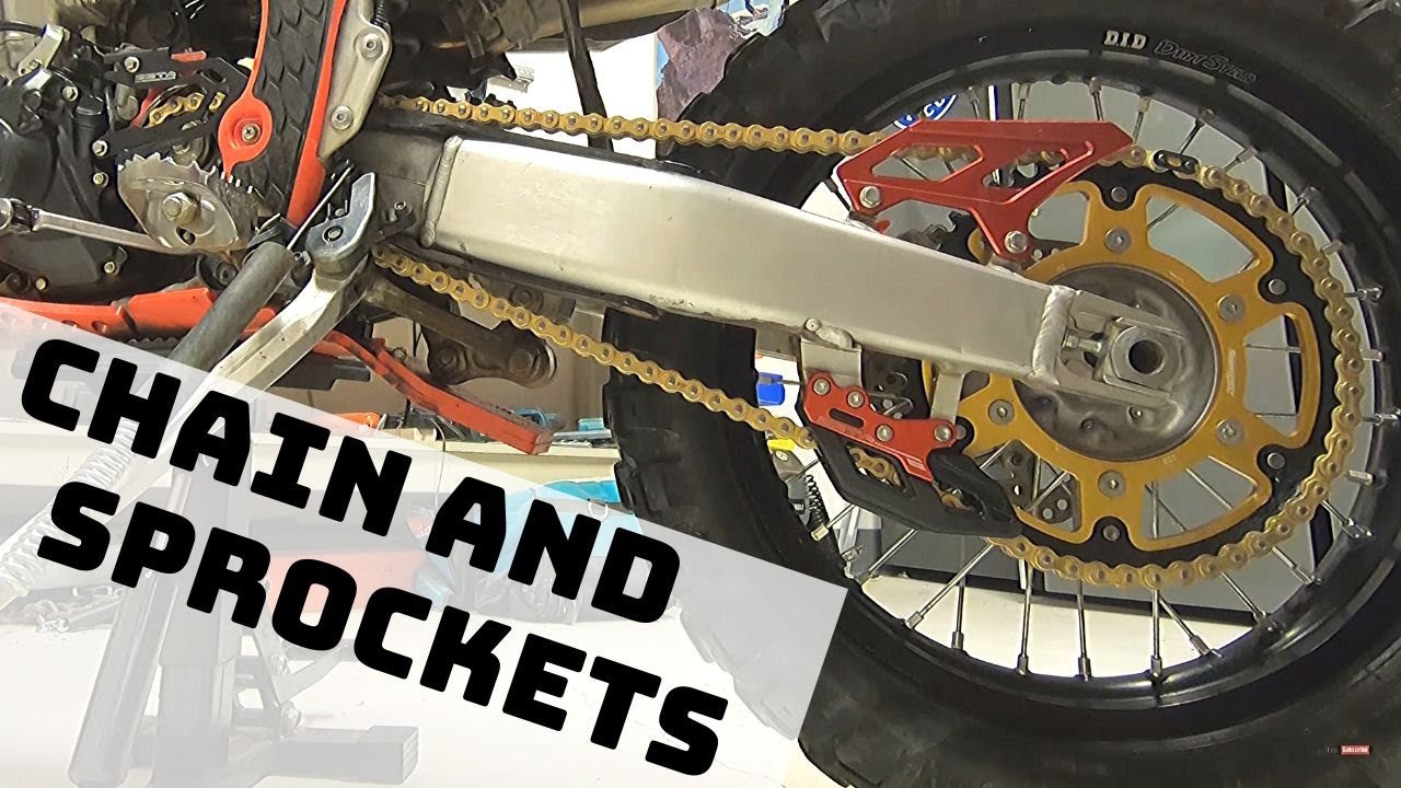 Новая цепь и звёздочки для CRF450L / D.I.D. ERVT / Supersprox 52T / Renthal / Zeta