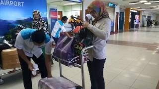 aktifitas kerja di bagasi check