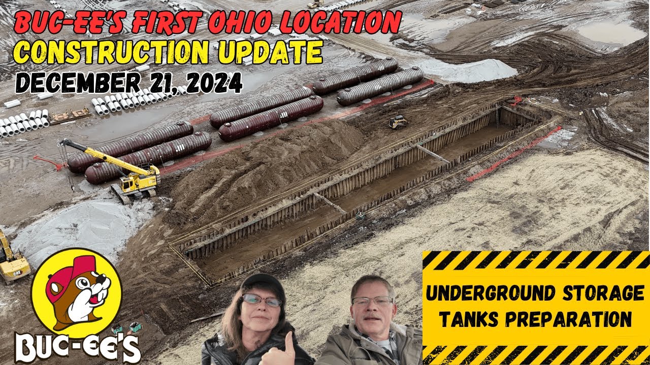 BUC-EE'S OHIO Construction UPDATE 12/21/2024 Ground Preparation for ...
