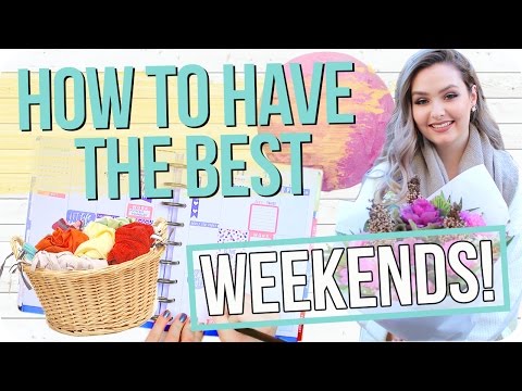 Video: How To Organize A Weekend