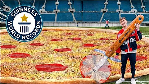 I Made The World's Largest Pizza 132 Feet
