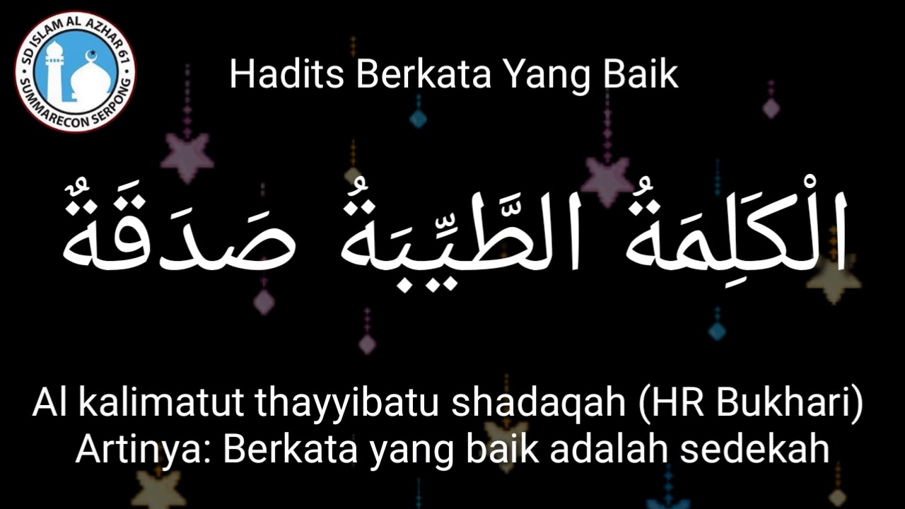 Hadits Perkataan Baik