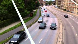 A Copenhagen take on crossing a major road by bike
