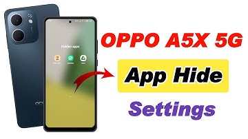 oppo a5x 5g me app hide kaise kare , how to hide apps in oppo a5x 5g , oppo a5x 5g app hide settings