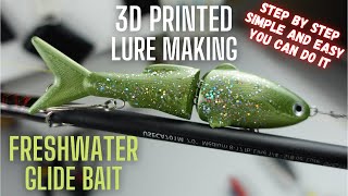 Making Freshwater Glide Bait Fishing Lure. 3D Printed Fishing Lure