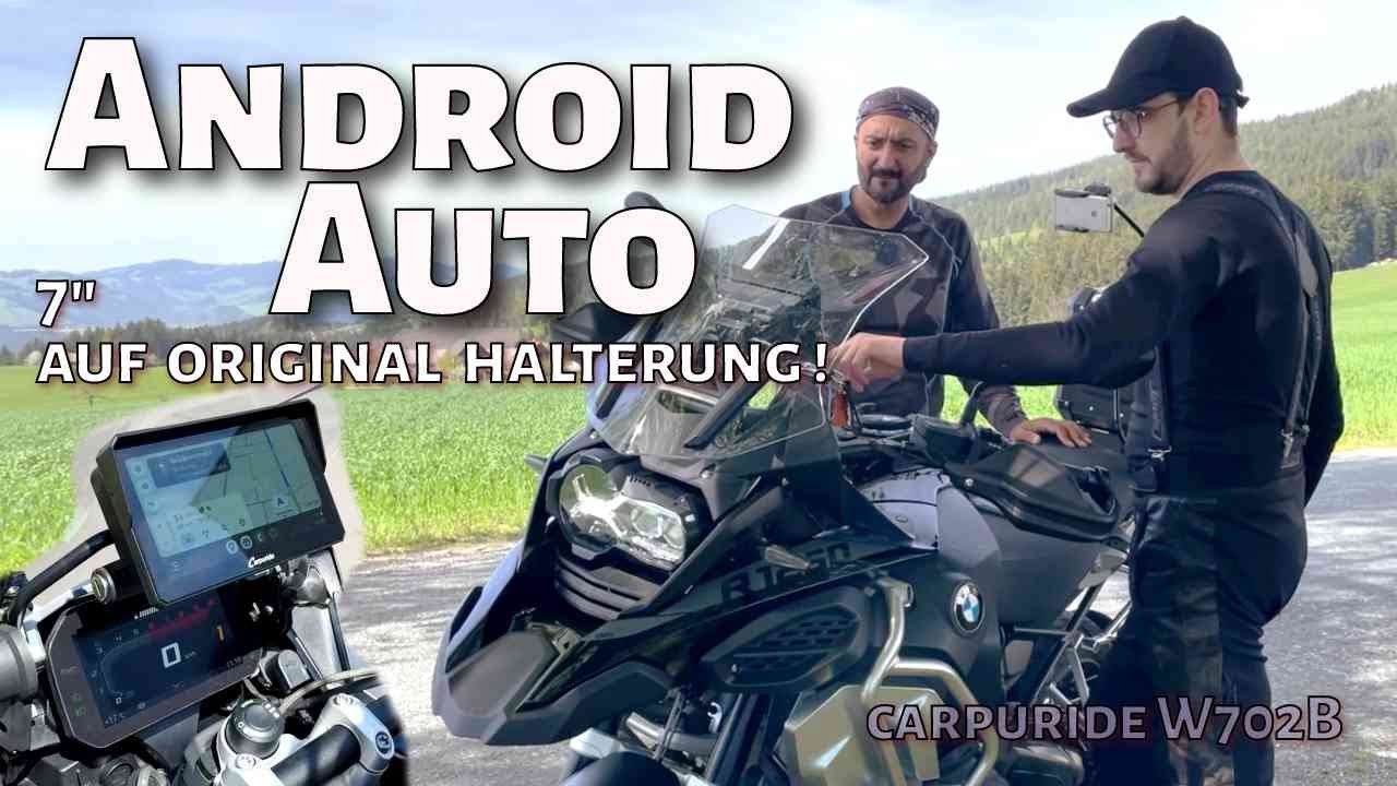 BMW 1250 GS mit Carpuride W702B ausgerüstet, was sagt David dazu? - YouTube