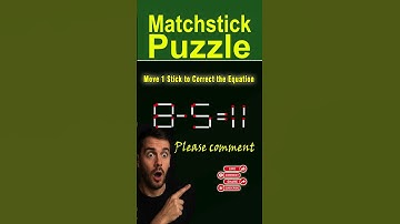 Impossible Matchstick Puzzle | Move 1 Stick to Fix Equation - Improve IQ